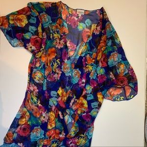 EUC LULAROE Large Monroe Super cute! Floral